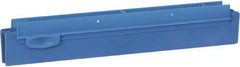 Vikan - 10" Rubber Blade Squeegee Refill - Double Edge, Blue, Plastic Holder - Top Tool & Supply