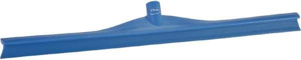 Vikan - 27.56" Rubber Blade Floor Squeegee - Single Edge, Blue, Plastic Holder - Top Tool & Supply