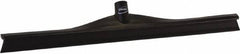 Vikan - 23.62" Rubber Blade Floor Squeegee - Single Edge, Black, Plastic Holder - Top Tool & Supply