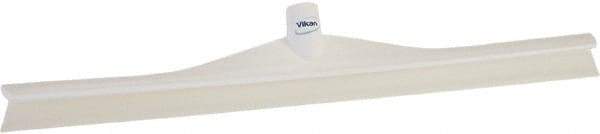 Vikan - 23.62" Rubber Blade Floor Squeegee - Single Edge, White, Plastic Holder - Top Tool & Supply