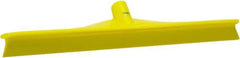 Vikan - 19.67" Rubber Blade Floor Squeegee - Single Edge, Yellow, Plastic Holder - Top Tool & Supply