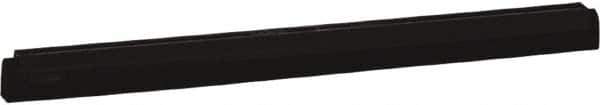 Vikan - 24" Foam Rubber Blade Squeegee Refill - Double Edge, Black, Plastic Holder - Top Tool & Supply