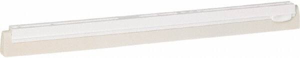 Vikan - 20" Foam Rubber Blade Squeegee Refill - Double Edge, White, Plastic Holder - Top Tool & Supply