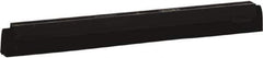 Vikan - 16" Foam Rubber Blade Squeegee Refill - Double Edge, Black, Plastic Holder - Top Tool & Supply