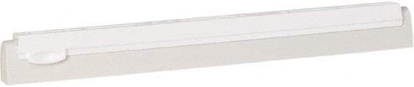 Vikan - 16" Foam Rubber Blade Squeegee Refill - Double Edge, White, Plastic Holder - Top Tool & Supply