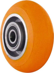 Caster Connection - 5 Inch Diameter x 2 Inch Wide, Polyurethane on Aluminum Caster Wheel - 750 Lb. Capacity, 2.2 Inch Hub Length, 1/2 Inch Axle Diameter, Sealed Precision Ball Bearing - Top Tool & Supply