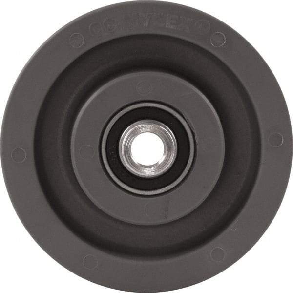 Caster Connection - 5 Inch Diameter x 2 Inch Wide, High Grade Nylon Caster Wheel - 1,200 Lb. Capacity, 2.2 Inch Hub Length, 1/2 Inch Axle Diameter, Sealed Precision Ball Bearing - Top Tool & Supply