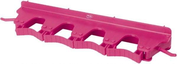 Vikan - 22 Lb Capacity, 3-5/32" Projection, Polypropylene/Rubber Wall Strip Organizer - 15-1/2" OAL - Top Tool & Supply