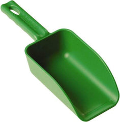 Remco - 16 oz Green Polypropylene Flat Bottom Scoop - 3.2" Wide x 2" Deep Bowl, 10.4" OAL - Top Tool & Supply