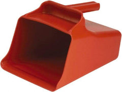 Remco - 128 oz Red Polypropylene Flat Bottom Scoop - 8.7" Wide x 6.7" Deep Bowl, 11" OAL - Top Tool & Supply