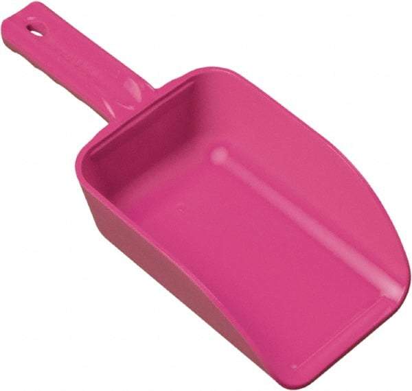 Remco - 32 oz Pink Polypropylene Flat Bottom Scoop - 4.3" Wide x 3" Deep Bowl, 11-1/2" OAL - Top Tool & Supply