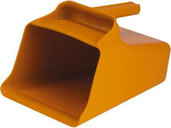 Remco - 128 oz Orange Polypropylene Flat Bottom Scoop - 8.7" Wide x 6.7" Deep Bowl, 11" OAL - Top Tool & Supply