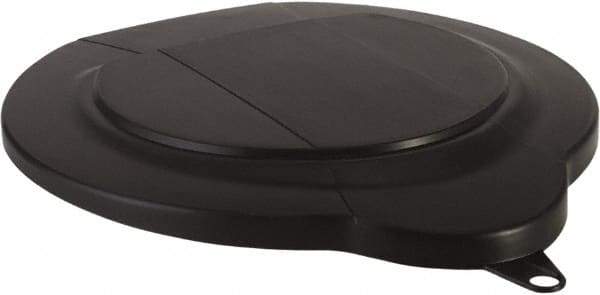 Vikan - 1.5 Gal Polypropylene Pail Lid - Black, For Use with 5696 - Top Tool & Supply