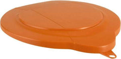 Vikan - 1.5 Gal Polypropylene Pail Lid - Orange, For Use with 5694 - Top Tool & Supply