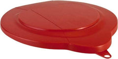 Vikan - 1.5 Gal Polypropylene Pail Lid - Red, For Use with 5691 - Top Tool & Supply