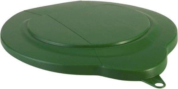 Vikan - 1.5 Gal Polypropylene Pail Lid - Green, For Use with 5689 - Top Tool & Supply