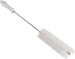 Vikan - 1-5/8" Diam Polyester Valve Brush - 19-5/8" OAL, 5-5/8" Head Length, Polypropylene & Stainless Steel Handle - Top Tool & Supply