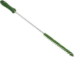 Vikan - 0.4" Diam Polyester Valve Brush - 19-5/8" OAL, 5-11/16" Head Length, Polypropylene & Stainless Steel Handle - Top Tool & Supply