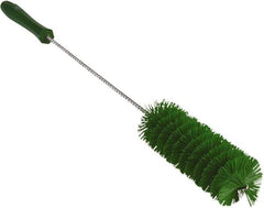 Vikan - 2" Diam Polyester Valve Brush - 19-5/8" OAL, 5-15/16" Head Length, Polypropylene & Stainless Steel Handle - Top Tool & Supply