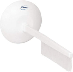 Vikan - 2-3/4" Bristle Length, Polyester Cleaning & Finishing Brush - 8" Long x 2-3/4" Wide Head, 20" OAL, White, Polypropylene Block - Top Tool & Supply