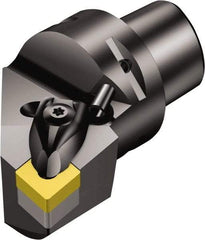 Sandvik Coromant - Right Hand Cut, Size C6, CNMG 120408 Insert Compatiblity, Internal or External Modular Turning & Profiling Cutting Unit Head - 45mm Ctr to Cutting Edge, 65mm Head Length, Through Coolant, Series T-Max P - Top Tool & Supply