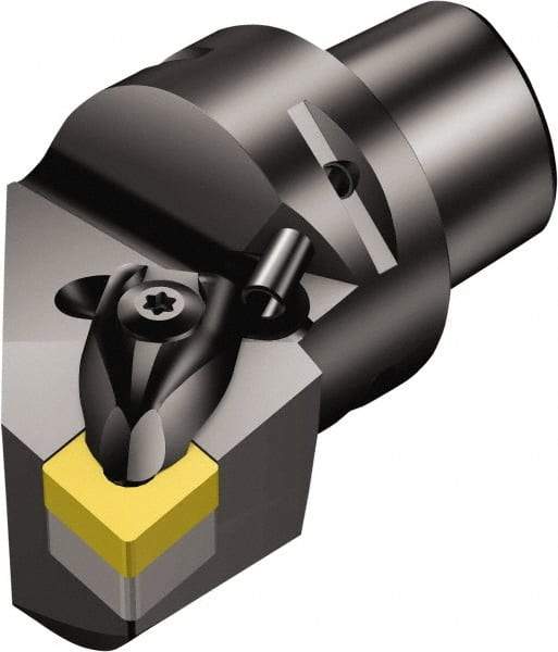 Sandvik Coromant - Left Hand Cut, Size C8, CNMG 866 Insert Compatiblity, Modular Turning & Profiling Cutting Unit Head - 55mm Ctr to Cutting Edge, 80mm Head Length, Through Coolant, Series T-Max P - Top Tool & Supply