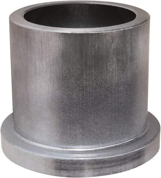 Bunting Bearing - 1-1/4" Inside x 1-1/2" Outside Diam, Powdered Metal Flanged Bearing - 1-3/4" Flange Outside Diam, 3/16" Flange Thickness, 1" OAL - Top Tool & Supply