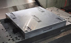 Mitee-Bite - Square Aluminum CNC Clamping Pallet - 378mm Wide x 378mm Long x 25.4mm Thick - Top Tool & Supply