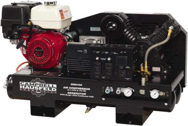 Campbell Hausfeld - Stationary Gas Air Compressors Horsepower: 13 Cubic Feet per Minute: 14.30 - Top Tool & Supply