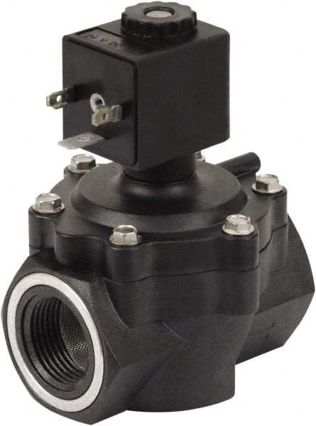 Spartan Scientific - 1" NPT Port, 2 Way, 2 Position, Composite Solenoid Valve - Normally Closed, Viton Seal - Top Tool & Supply