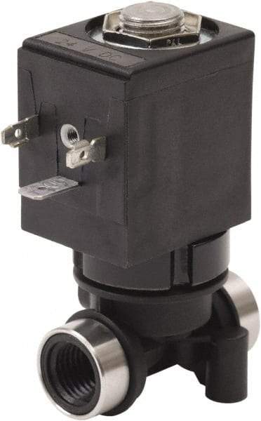 Spartan Scientific - 1/4" NPT Port, 2 Way, 2 Position, Glass Filled Nylon Solenoid Valve - Normally Closed, Viton Seal - Top Tool & Supply