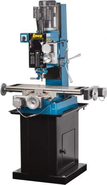 Value Collection - Single Phase, 1,970 RPM, 220 Volt, CNC Mill Drill Machine - 31-1/2" Long x 9-1/2" Wide Table - Top Tool & Supply