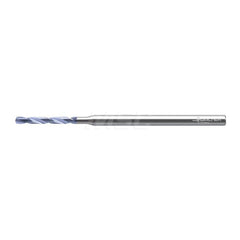 Micro Drill Bit: 0.1142″ Dia, 140 °, Solid Carbide AlCrN Finish, 2.441″ OAL, RH Cut, Series DB133-05-A0