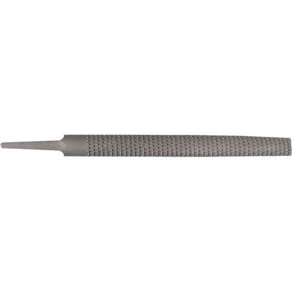 Stanley - 8" Long, Bastard Cut, Half Round American-Pattern File - Single Cut, 1/4" Overall Thickness - Top Tool & Supply