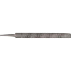 Stanley - 8" Long, Bastard Cut, Half Round American-Pattern File - Single Cut, 1/4" Overall Thickness - Top Tool & Supply