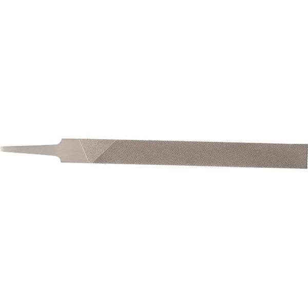 Stanley - 8" Long, Bastard Cut, Flat American-Pattern File - Double Cut, 0.13" Overall Thickness - Top Tool & Supply