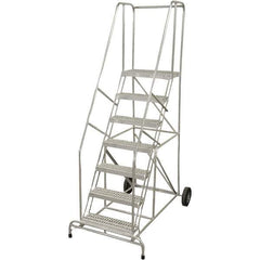 Cotterman - Rolling & Wall Mounted Ladders & Platforms Type: Rolling Warehouse Ladder Style: Rolling Safety Ladder - Top Tool & Supply