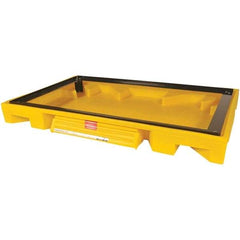 UltraTech - 111 Gal Sump, 3,000 Lb Capacity, 2 Drum, Polyethylene Safety Cabinet Bladder System - 63" Long x 38.5" Wide x 6-1/4" High - Top Tool & Supply