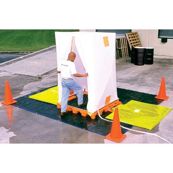 UltraTech - Vinyl Coated Nylon Liner, Waterproof Fabric Decon Deck Privacy Shelter - 12" Long x 12" Wide x 52" High - Top Tool & Supply