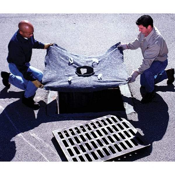 UltraTech - 4' Long x 3' Wide, Ultra X-TEX Recycled Drain Guard - Black, Use for Stormwater/Construction Compliance - Top Tool & Supply