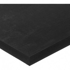 Value Collection - 12" Long, 12" Wide, Viton Rubber Foam Sheet - 75A Durometer, Black, -10 to 400°F, 1,000 psi Tensile Strength, High Temp Adhesive Backing - Top Tool & Supply