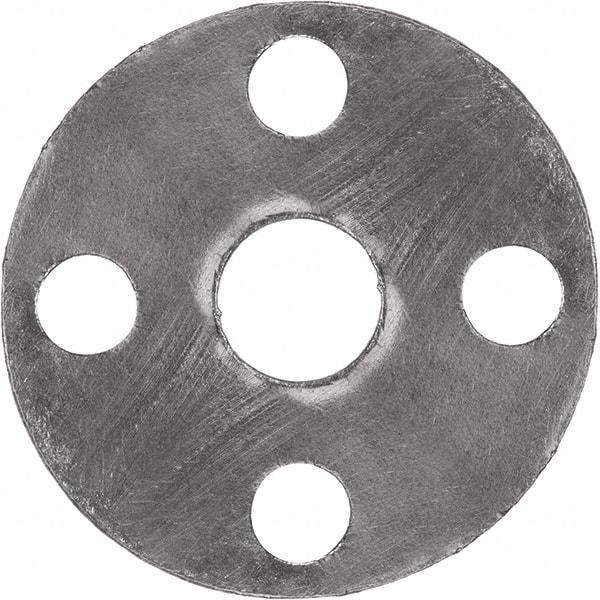 Value Collection - 4" Pipe, 4-1/2" ID x 9" OD Flange Gasket - Reinforced Graphite, Gray, 1/16" Thick - Top Tool & Supply