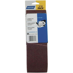 Norton - 3" Wide x 24" OAL, 100 Grit, Aluminum Oxide Abrasive Belt - Top Tool & Supply