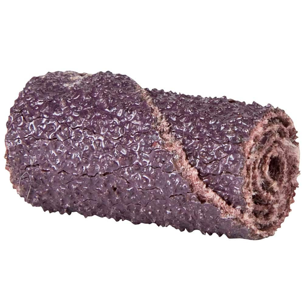 Norton - 1/2" Max Roll Diam x 2" OAL, 120 Grit Aluminum Oxide Straight Cartridge Roll - Top Tool & Supply