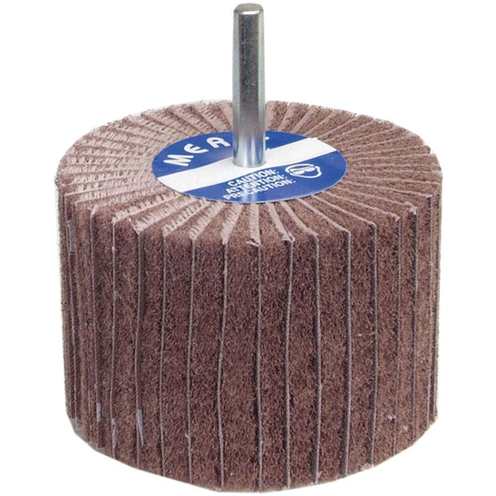 Norton - 4" Diam x 1" Face Width, Very Fine Aluminum Oxide Nonwoven Mounted Flap Wheel - Top Tool & Supply