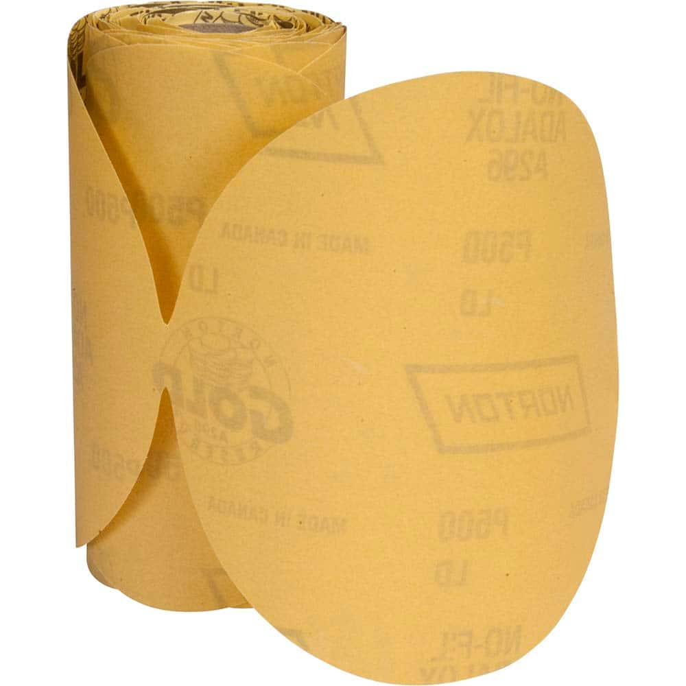 Norton - 6" Diam, 800 Grit Aluminum Oxide Adhesive PSA Disc - Top Tool & Supply