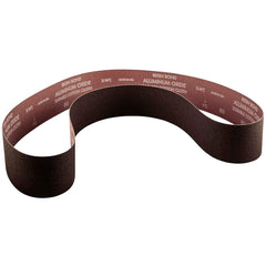 Norton - 4" Wide x 36" OAL, 80 Grit, Aluminum Oxide Abrasive Belt - Top Tool & Supply