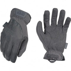 Mechanix Wear - Size 2XL Work Gloves - For Mechanic's & Lifting, Uncoated, Elastic Band Cuff, Full Fingered, Gray, Paired - Top Tool & Supply