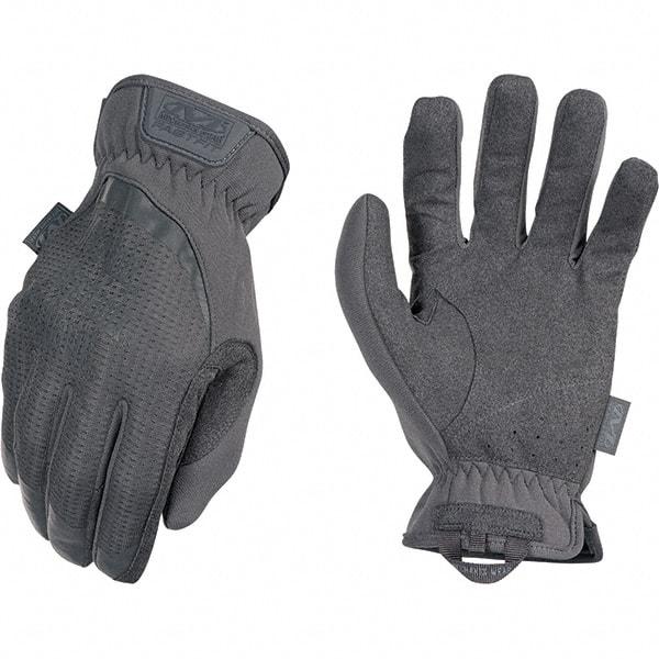 Mechanix Wear - Size S Work Gloves - For Mechanic's & Lifting, Uncoated, Elastic Band Cuff, Full Fingered, Gray, Paired - Top Tool & Supply