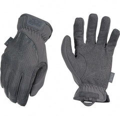 Mechanix Wear - Size S Work Gloves - For Mechanic's & Lifting, Uncoated, Elastic Band Cuff, Full Fingered, Gray, Paired - Top Tool & Supply